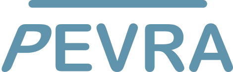 Pevra logo blauw